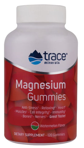 Trace Minerals, Magnesium Gummies, Watermelon - 120 gummies