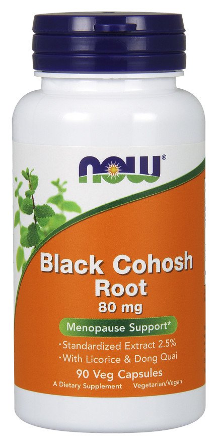 NOW Foods, Black Cohosh Root, 80mg - 90 vcaps