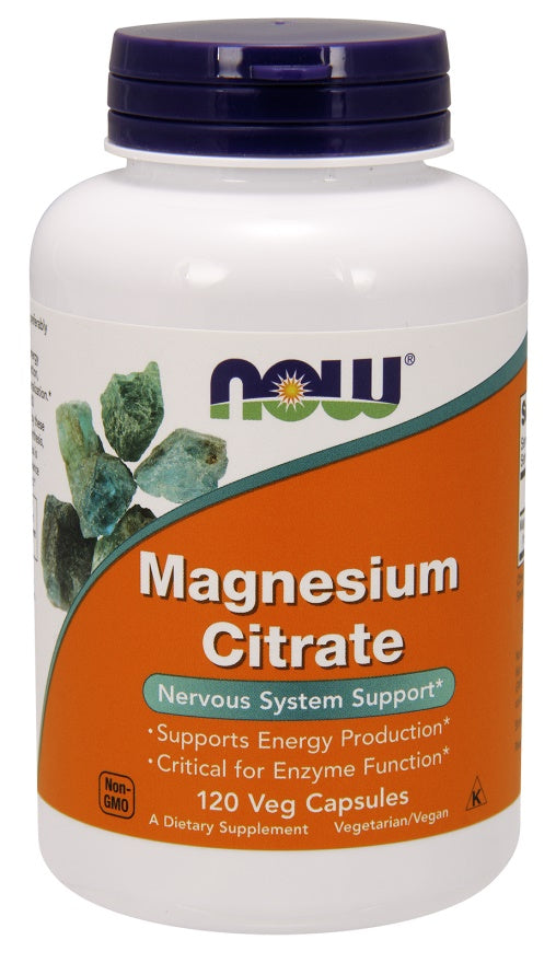 NOW Foods, Magnesium Citrate, 400mg - 120 vcaps