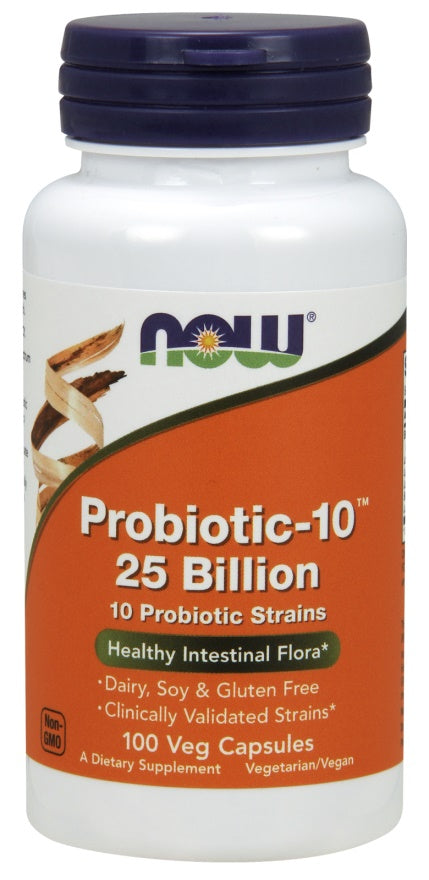 NOW Foods, Probiotic-10, 25 Billion - 100 vcaps