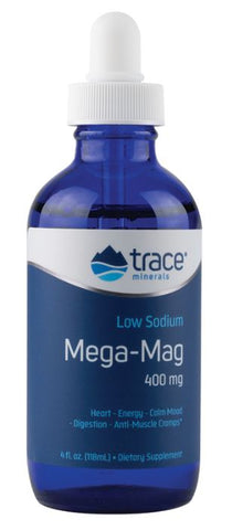 Trace Minerals, Mega-Mag, 400mg - 118 ml.