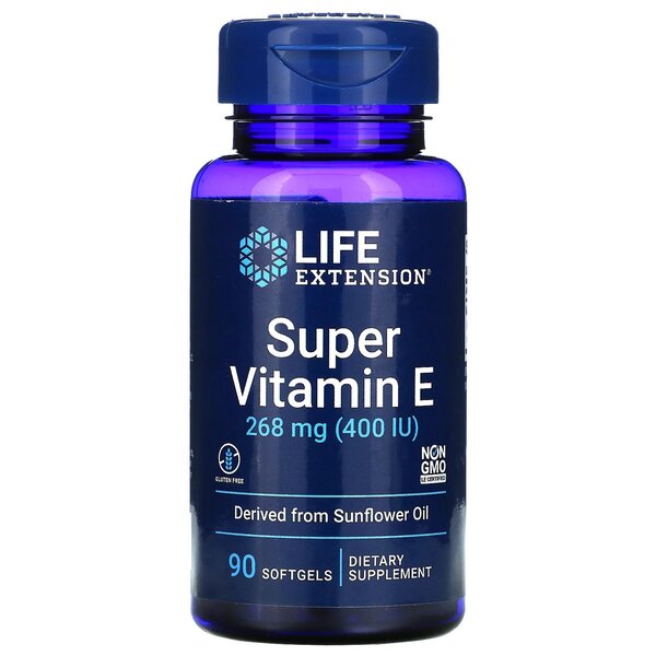 Life Extension, Super Vitamin E, 268mg - 90 softgels