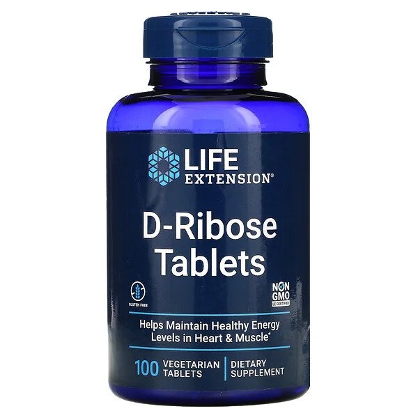 Life Extension, D-Ribose Tablets - 100 vegetarian tabs