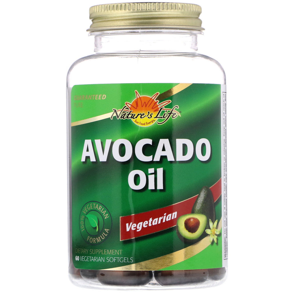 Nature's Life, Avocado Oil, 60 Vegetarian Softgels