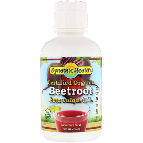 Dynamic Health  Laboratories, Certified Organic Beetroot, 16 fl oz (473 ml)