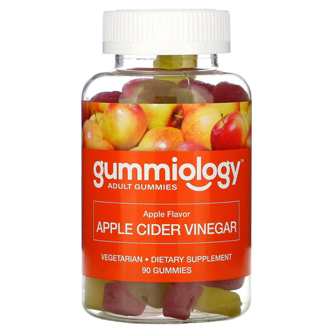 Gummiology, Adult Apple Cider Vinegar Gummies, Natural Apple Flavor, 90 Vegetarian Gummies