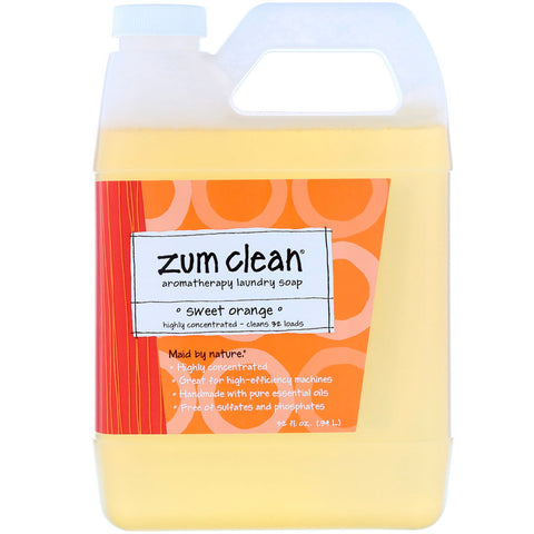 Indigo Wild, Zum Clean, Aromatherapy Laundry Soap, Sweet Orange, 32 fl oz (.94 L)