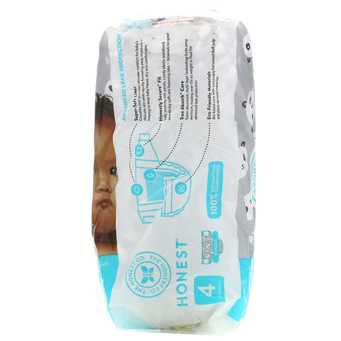 The Honest Company, Honest Diapers, Size 4, 22-37 Pounds, Pandas, 23 Diapers
