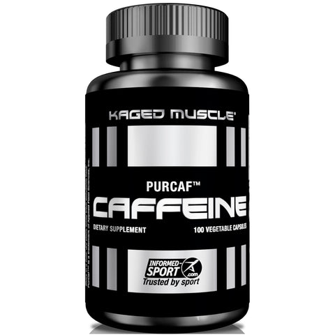 Kaged Muscle, PurCaf, Caffeine, 100 Vegetable Capsules
