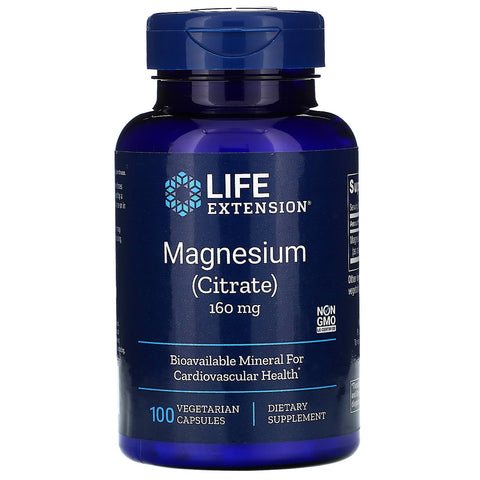 Life Extension, Magnesium (Citrate), 160 mg, 100 Vegetarian Capsules