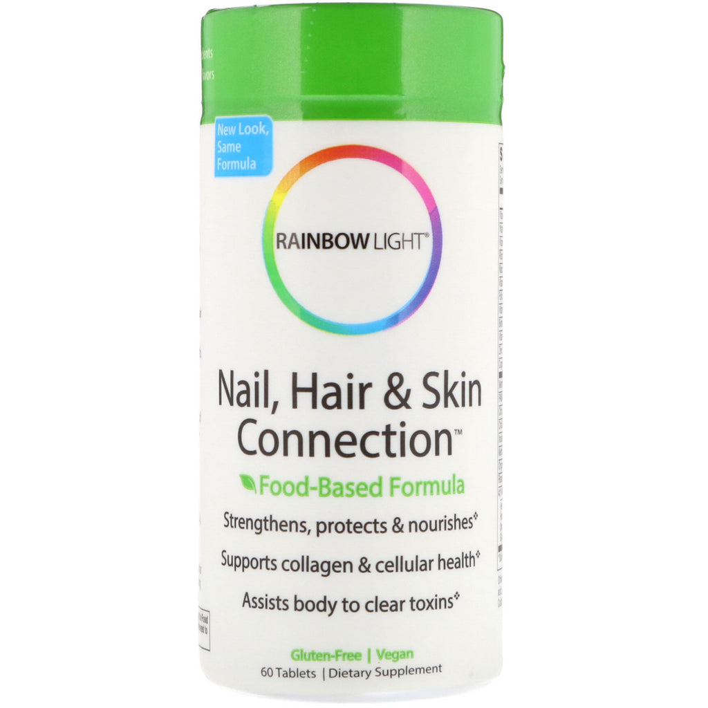 Rainbow Light, Nail, Hair & Skin Connection, Food-Based Formula, 60 Tablets