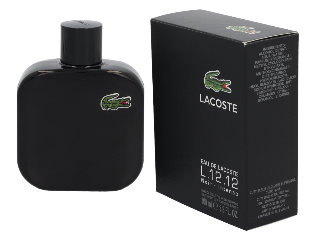 Lacoste E.D.L. L.12.12 Noir Edt Spray 100 ml