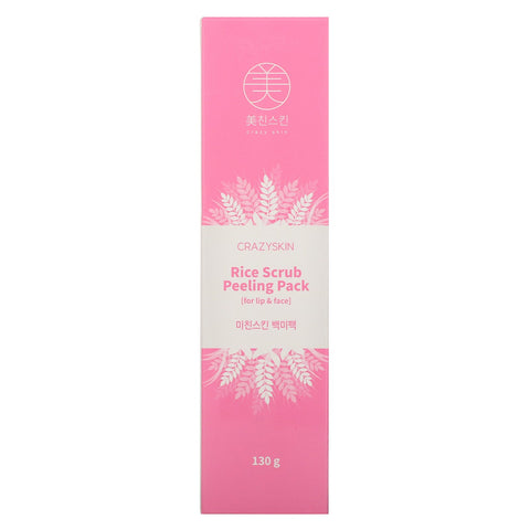 Crazy Skin, Rice Scrub Peeling Pack, 130 g