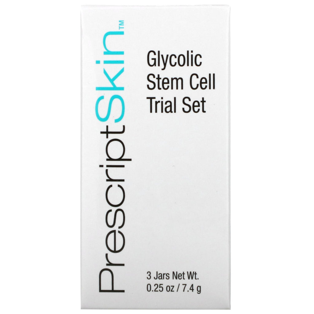 PrescriptSkin, Glycolic Trial Set, 3 Jars, 0.25 oz Each