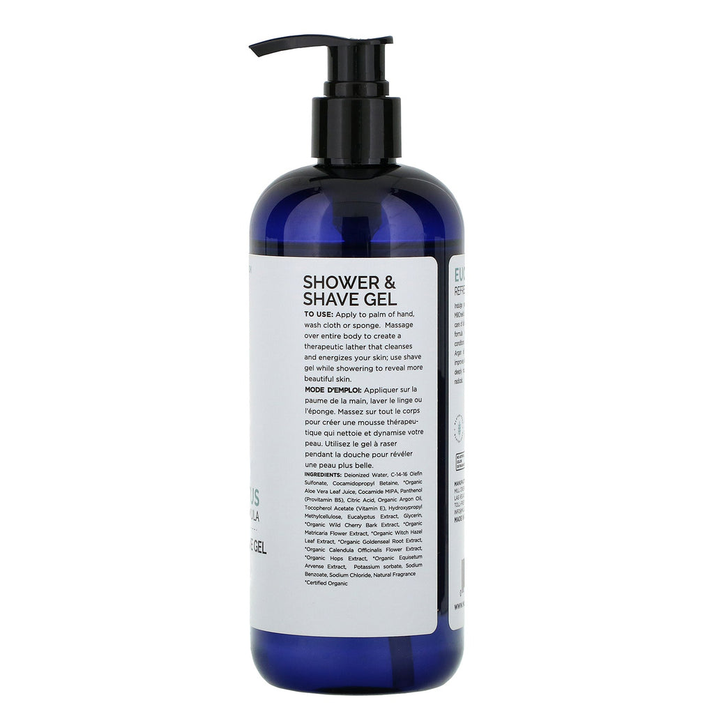 Mill Creek Botanicals, Shower & Shave Gel, Eucalyptus, 14 fl oz (414 ml)