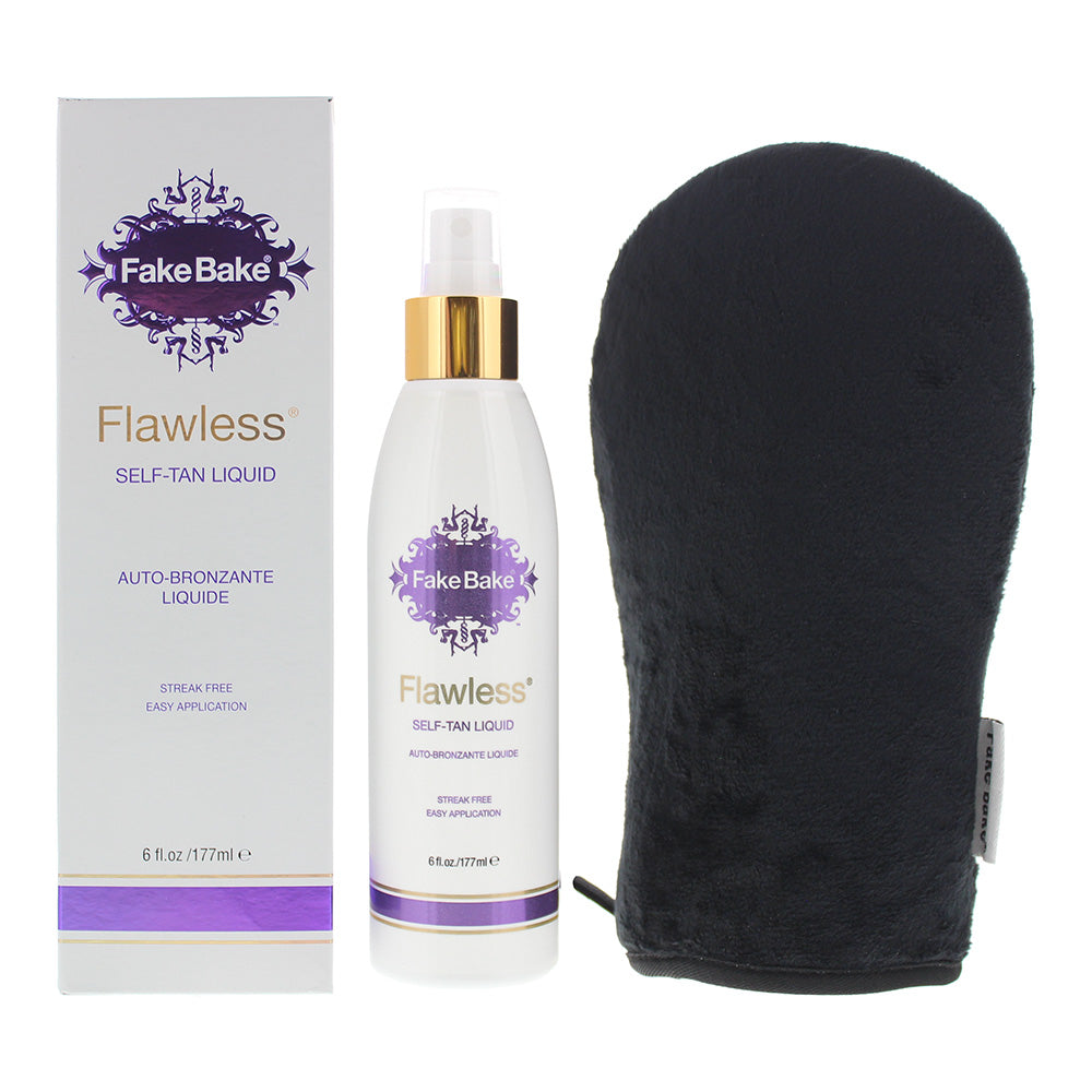 Fake Bake Flawless Self-Tan Liquid 177ml & Application Mitt