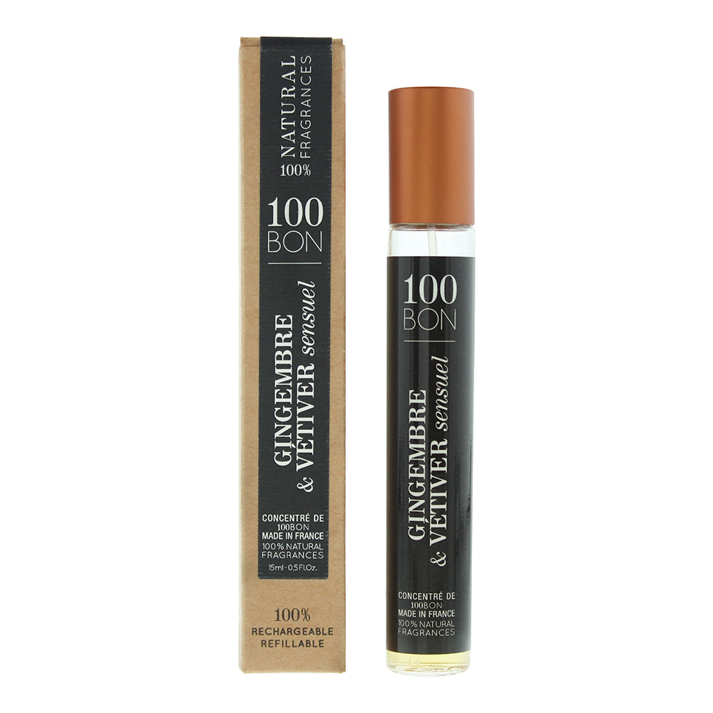 100 Bon Gingembre  Vetiver Sensuel Refillable Eau de Parfum 15ml