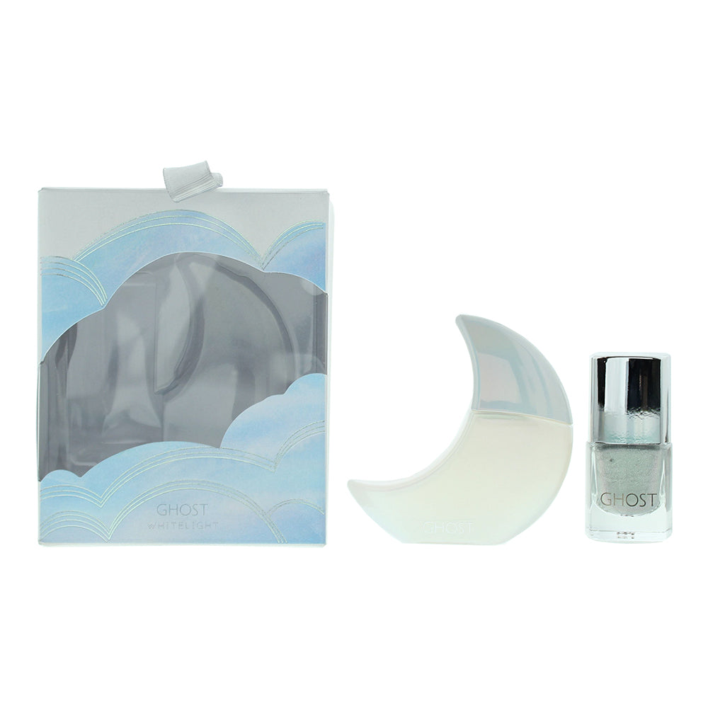 Ghost Whitelight 2 Piece Gift Set: Eau de Toilette 10ml - Silver Holographic Nai