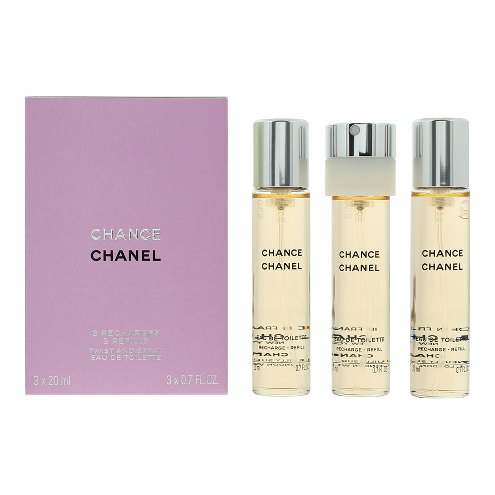 Chanel Chance Twist & Spray Refill Eau de Toilette 3 x 20ml
