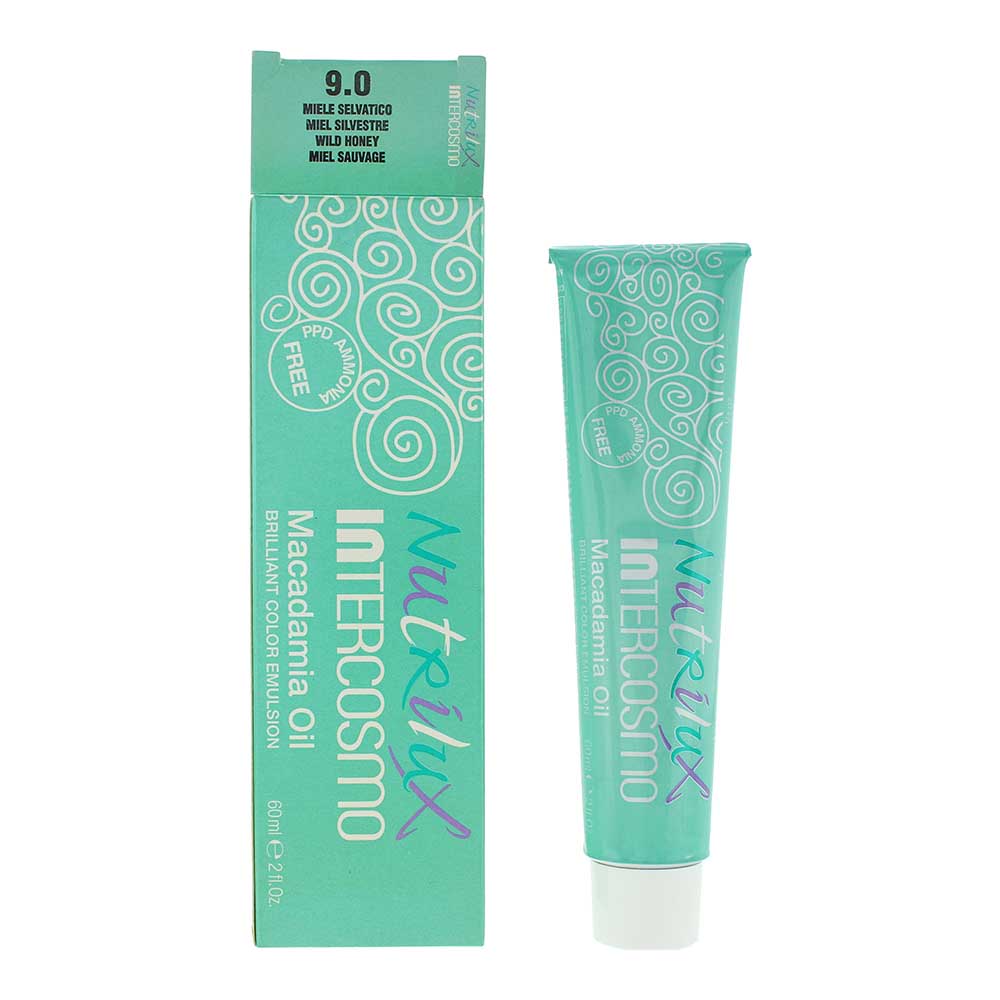 Intercosmo Nutrilux Macadamia Oil 9.0 Wild Honey Hair Colour 60ml