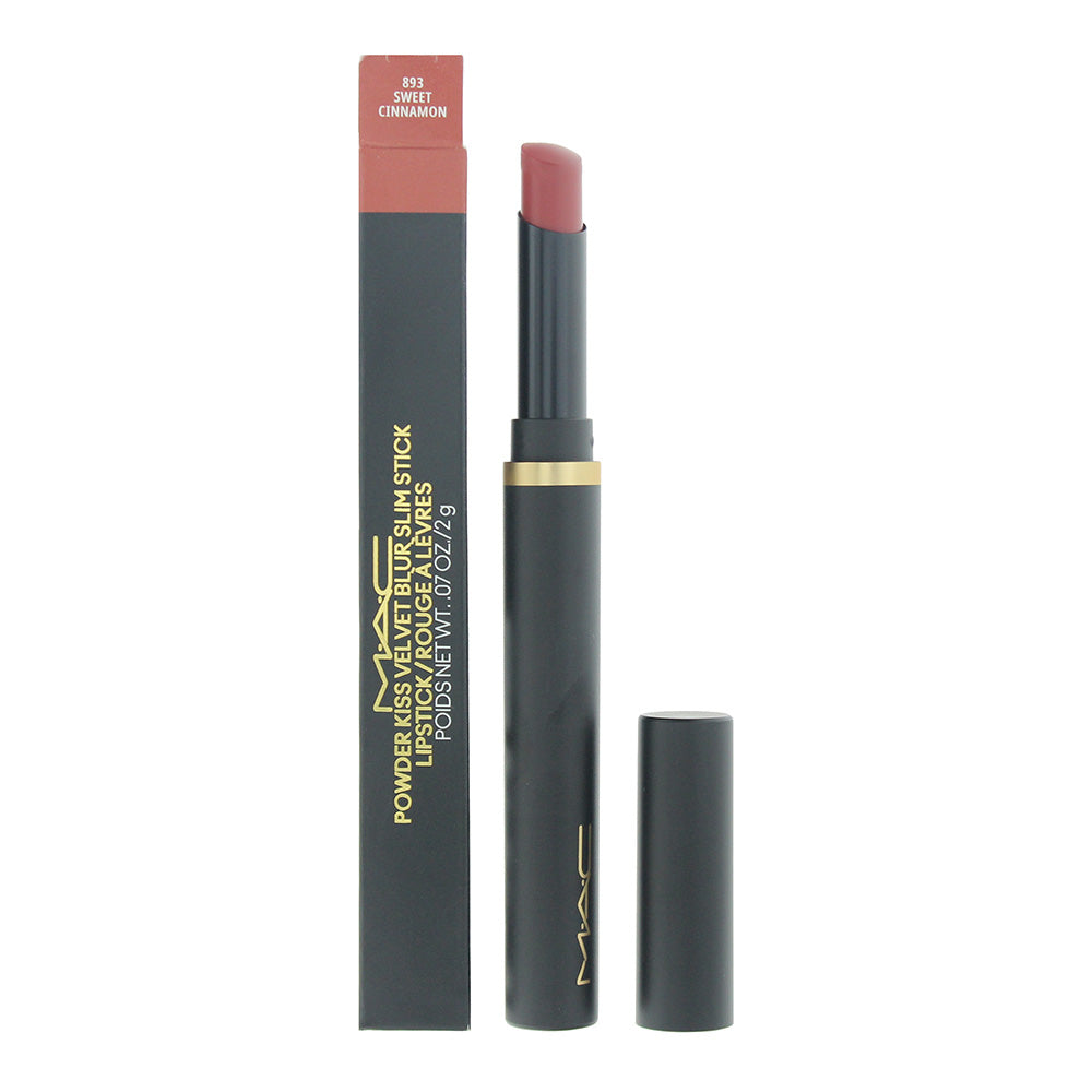 MAC Powder Kiss Velvet Blur Slim 893 Sweet Cinnamon Lipstick 2g