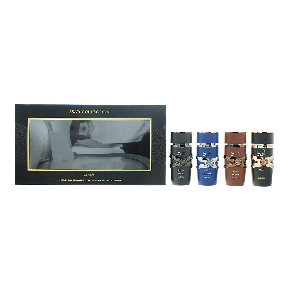 Lattafa Asad Collection Gift Set Eau de Parfum 4 x 25ml