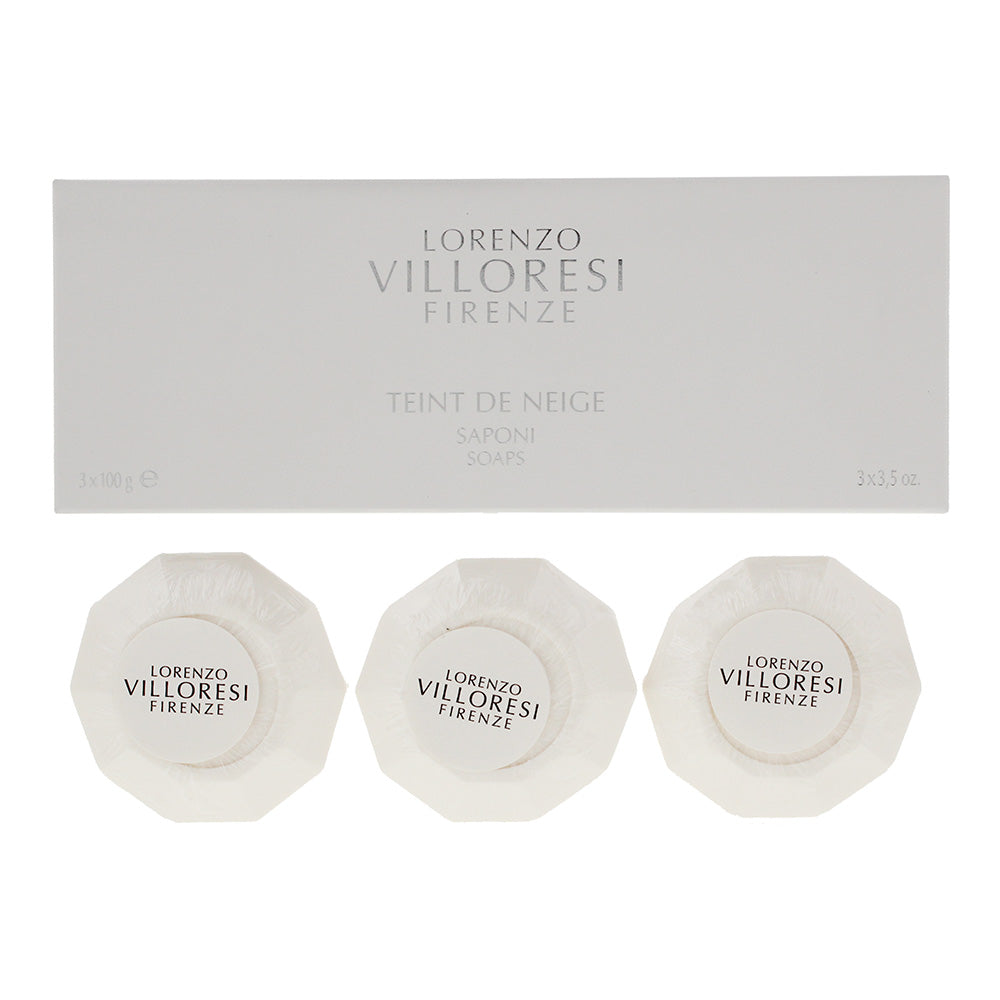 Lorenzo Villoresi Teint De Neige Soap 3 x 100g