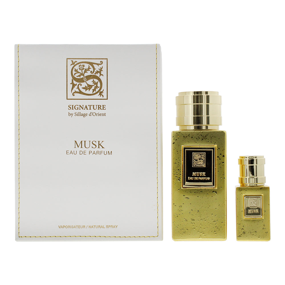 Signature Sillage D'orient Musk 2 Piece Gift Set: Eau de Parfum 100ml - Eau de P