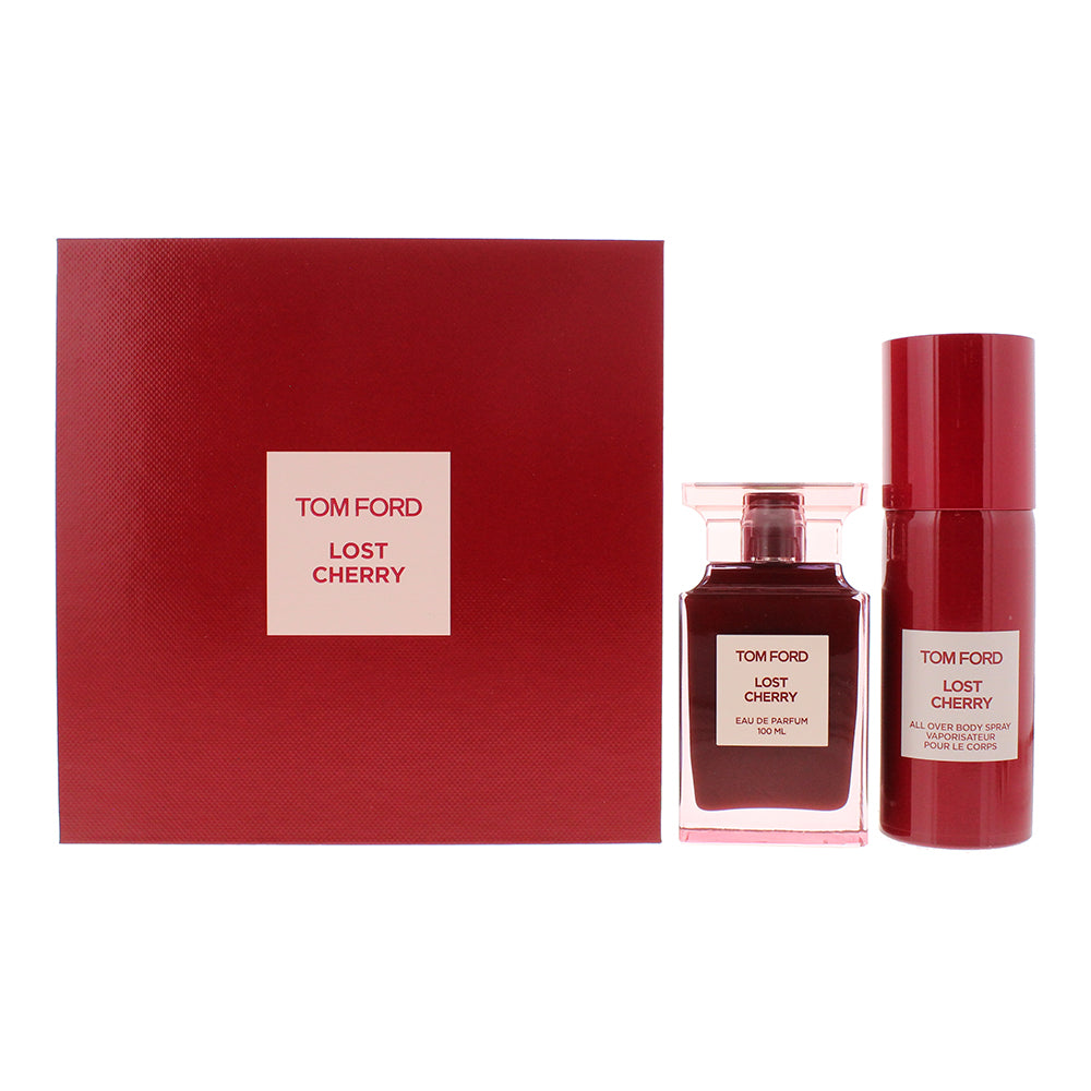 Tom Ford Lost Cherry 2 Piece Gift Set: Eau de Parfum 100ml - All Over Body Spray
