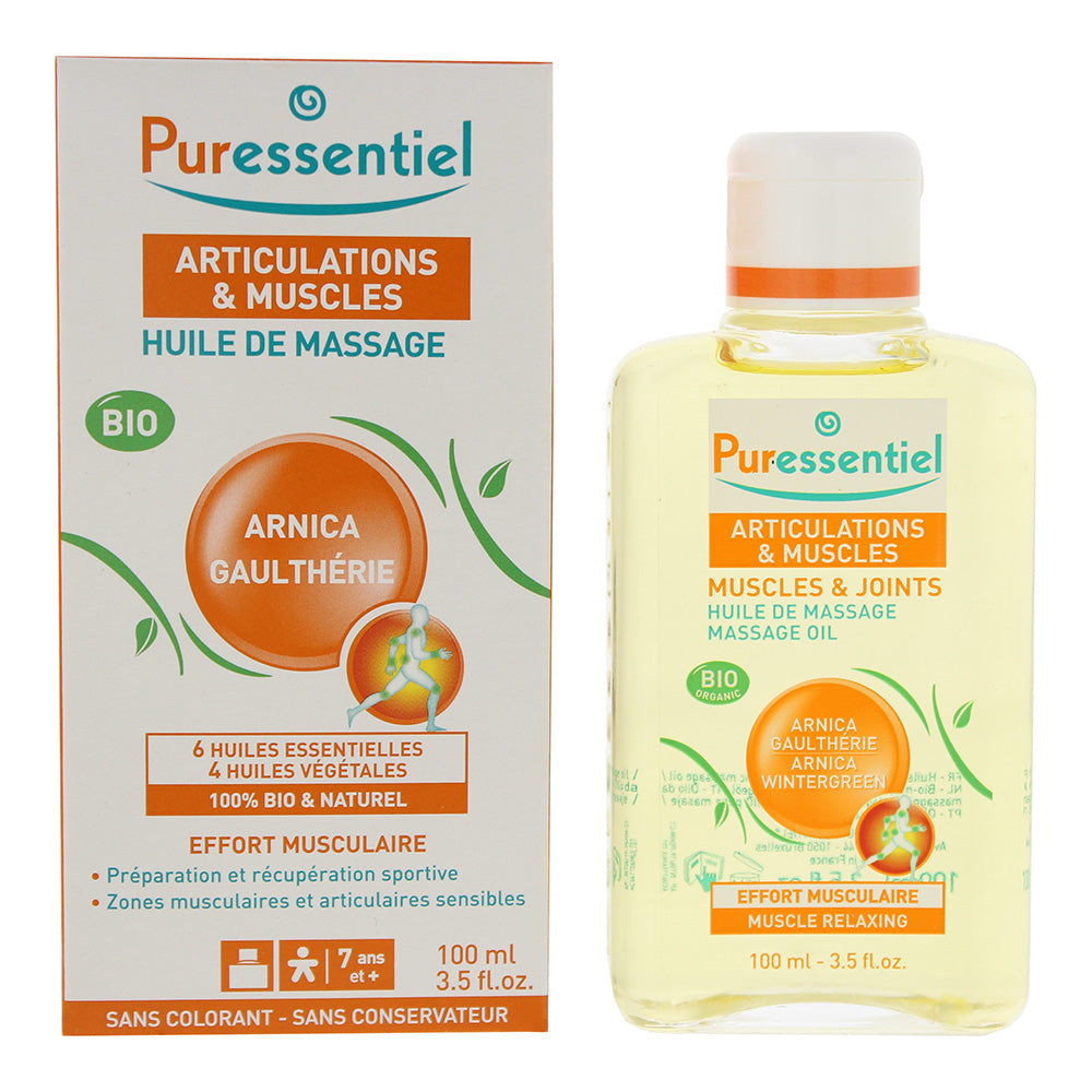 Puressentiel Muscles & Joints Organic Massage Oil 100ml