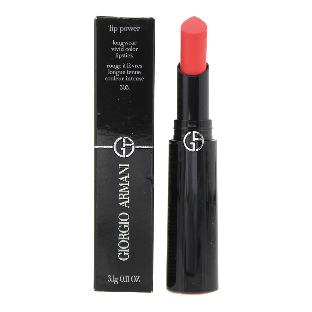 Giorgio Armani Lip Power Longwear Vivid Color 303 Lipstick 3.1g