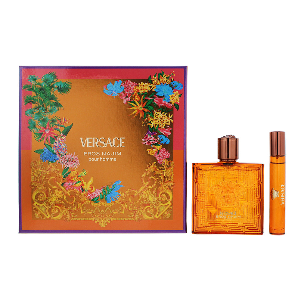 Versace Eros Najim 2 Piece Gift Set: Parfum 100ml - Parfum 10ml