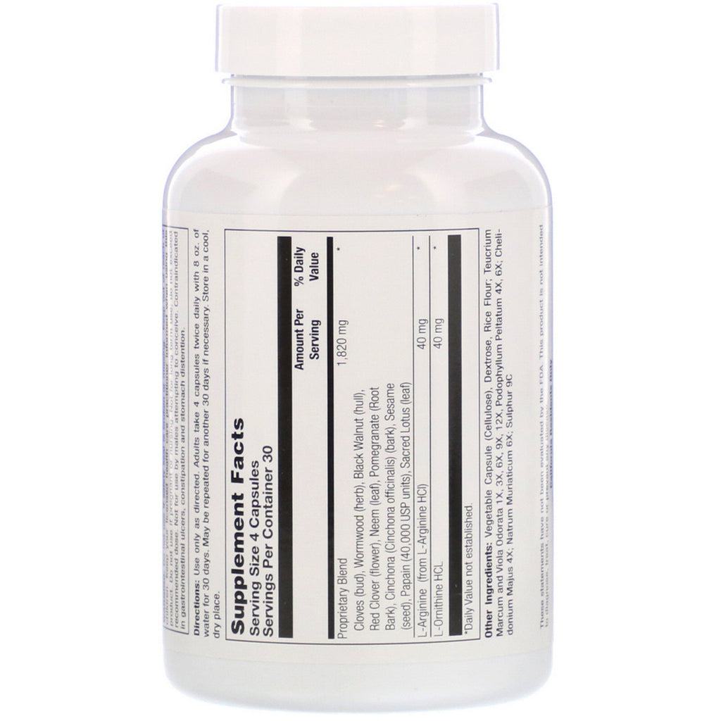 Vaxa International, Parasitin, 120 vegetariske kapsler