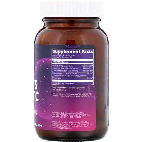MRM, Women's Probiotic, 60 Vegan Capsules