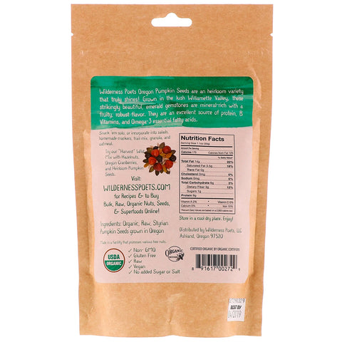 Wilderness Poets, Oregon Pumpkin Seeds, 8 oz (226.8 g)