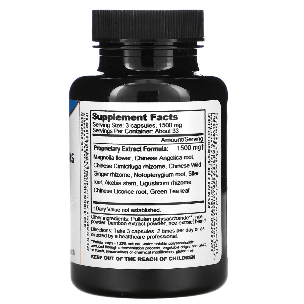 Drageurter, Magnolia Sinus, 500 mg, 100 vegetariske kapsler