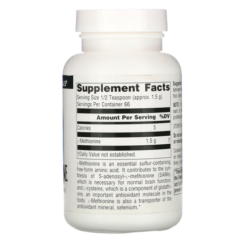 Source Naturals, L-Methionine, 3.53 oz (100 g)