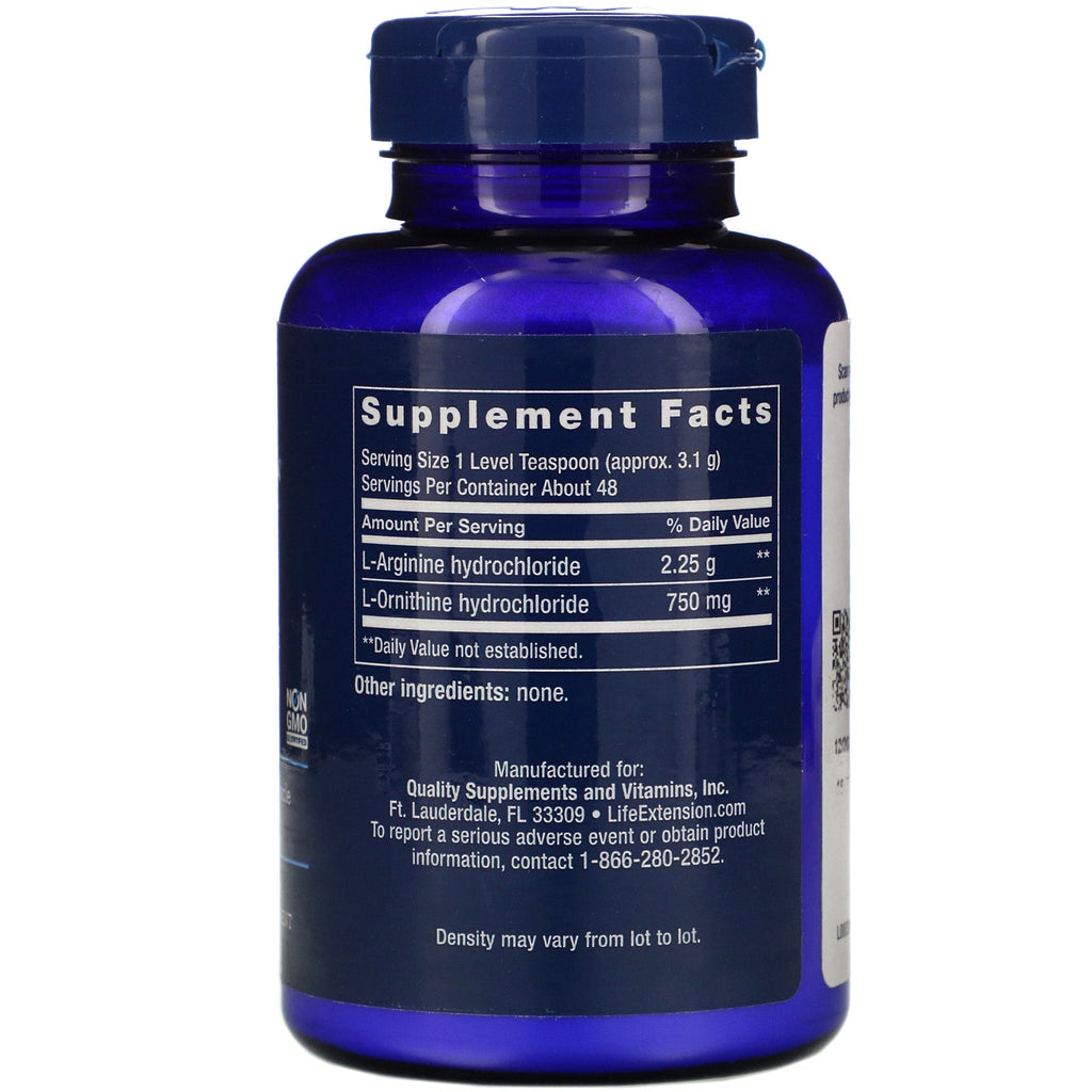 Life Extension, Arginine Ornithine Powder, 5.29 oz (150 g)