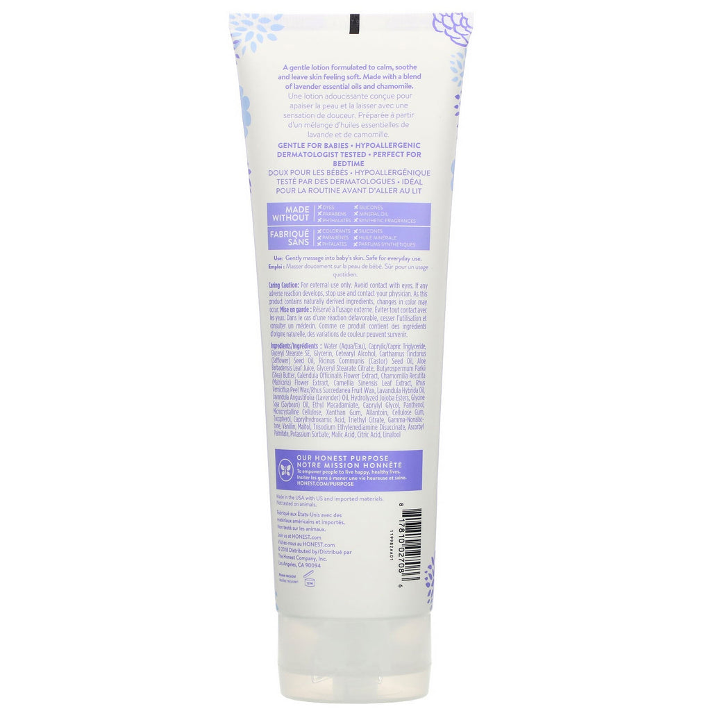 The Honest Company, Loción facial y corporal verdaderamente calmante, lavanda, 250 ml (8,5 oz. líq.)