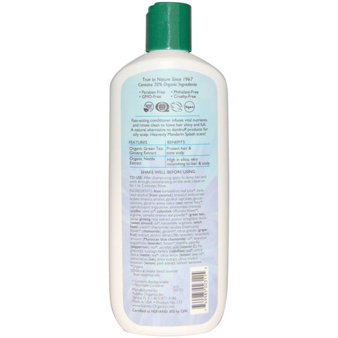 Aubrey s, Green Tea Conditioner, Matcha Green Tea & Ginseng, Mandarin Splash, 11 fl oz (325 ml)