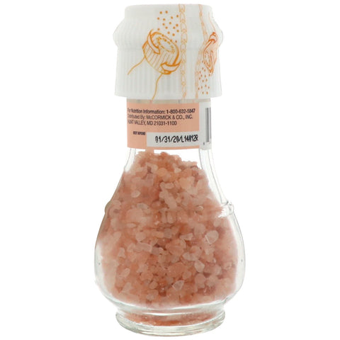 Drogheria & Alimentari, Molinillo de sal rosa del Himalaya totalmente natural, 3,18 oz (90 g)