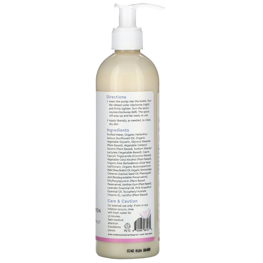 Puracy, babylotion, lavendel og grapefrugt, 12 fl oz (355 ml)
