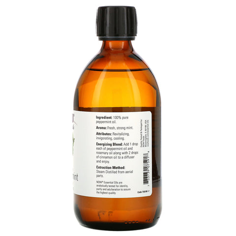 Now Foods, Aceites esenciales, Menta 100 % pura, 16 fl oz (473 ml)