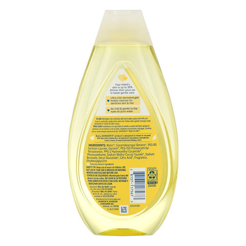 Johnson & Johnson, De pies a cabeza, lavado y champú, 500 ml (16,9 oz. líq.)