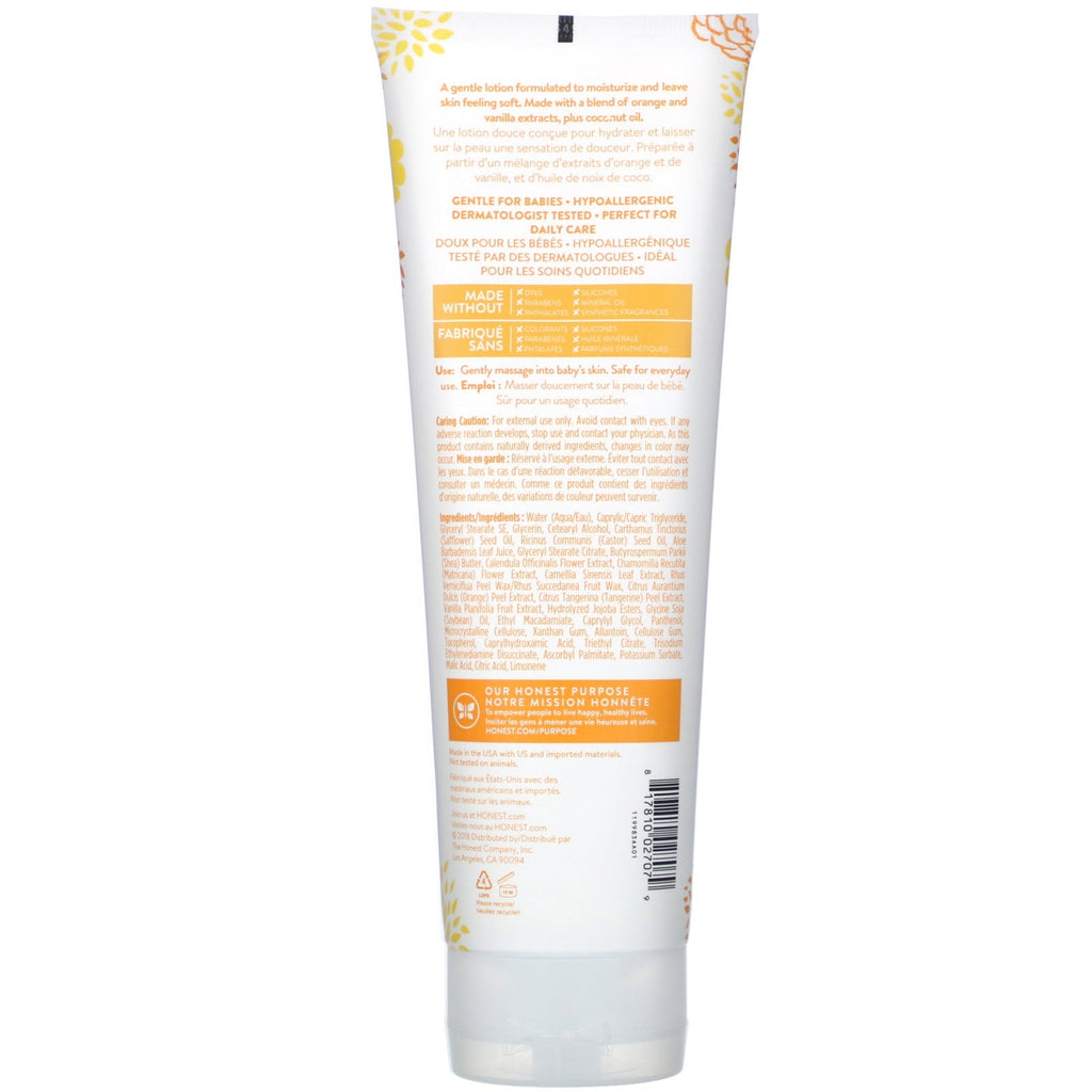 The Honest Company, Everyday Gentle, Face + Body Lotion, Sweet Orange Vanilla, 8,5 fl oz (250 ml)