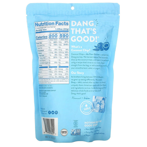 Dang, kokoschips, let saltet, 3,17 oz (90 g)