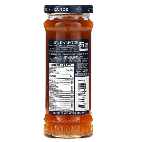 St. Dalfour, Manzana y canela, crema para untar de lujo con manzana y canela, 10 oz (284 g)