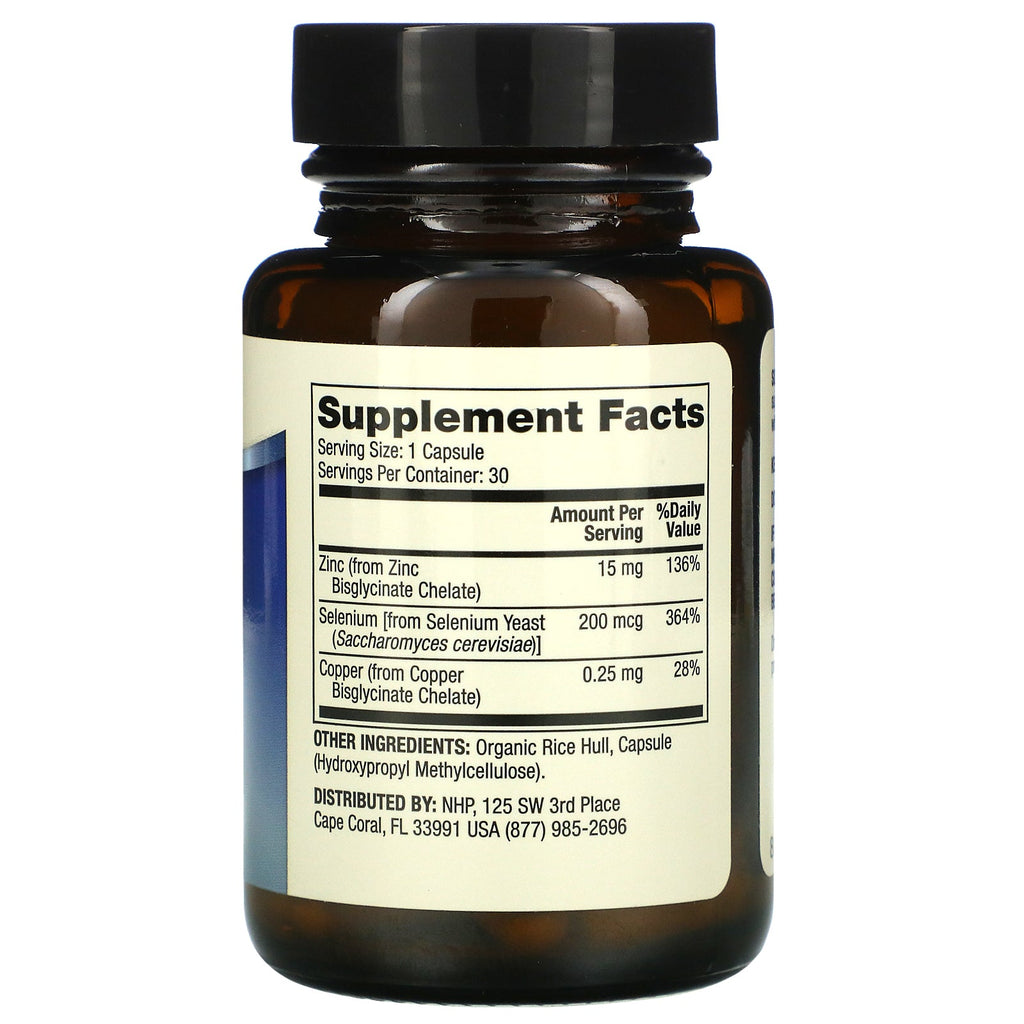 Dr. Mercola, zink plus selen, 30 kapsler