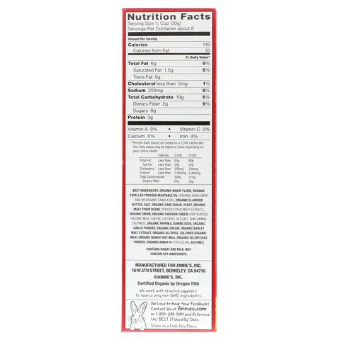 Annie's Homegrown, Mezcla para refrigerios, Original, 9 oz (255 g)