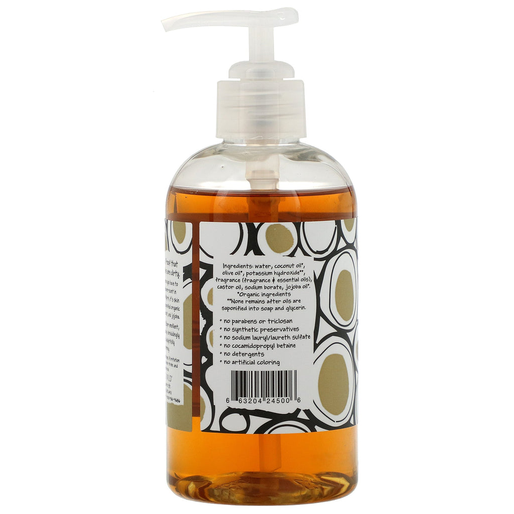 Indigo Wild, Zum Wash, naturlig flydende sæbe til hænder og krop, Frankincense &amp; Myrra, 8 fl oz (225 ml)